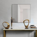 Renwil Greer Wall 35.5" Tall Square Wall Mirror - Black