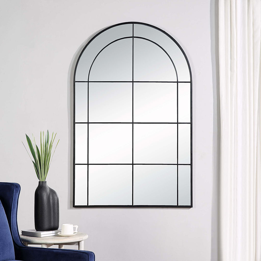 Renwil Atkinson 62" Tall Arch Full Length Mirror - Black