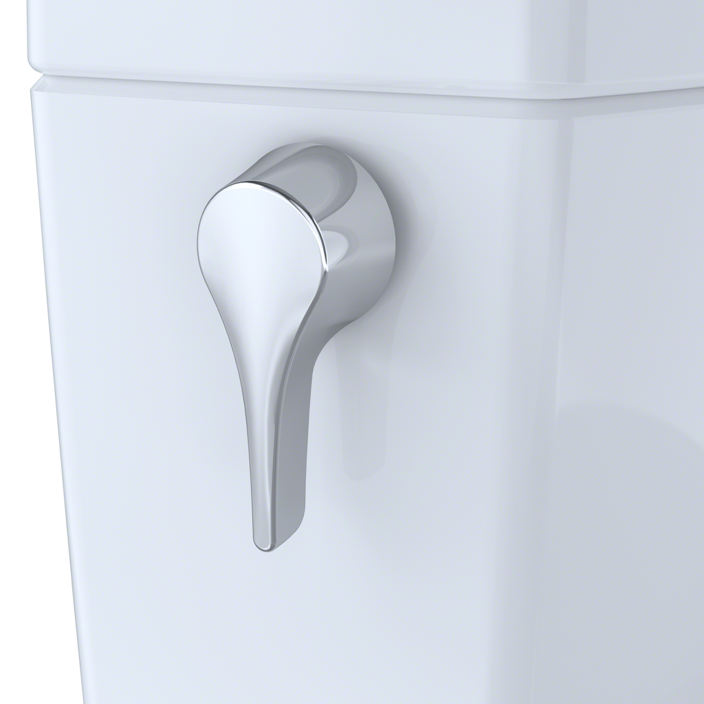 TOTO Drake II 1G Two Piece Round 1.0 GPF Universal Height Toilet with Cefiontect and Right Hand Trip Lever