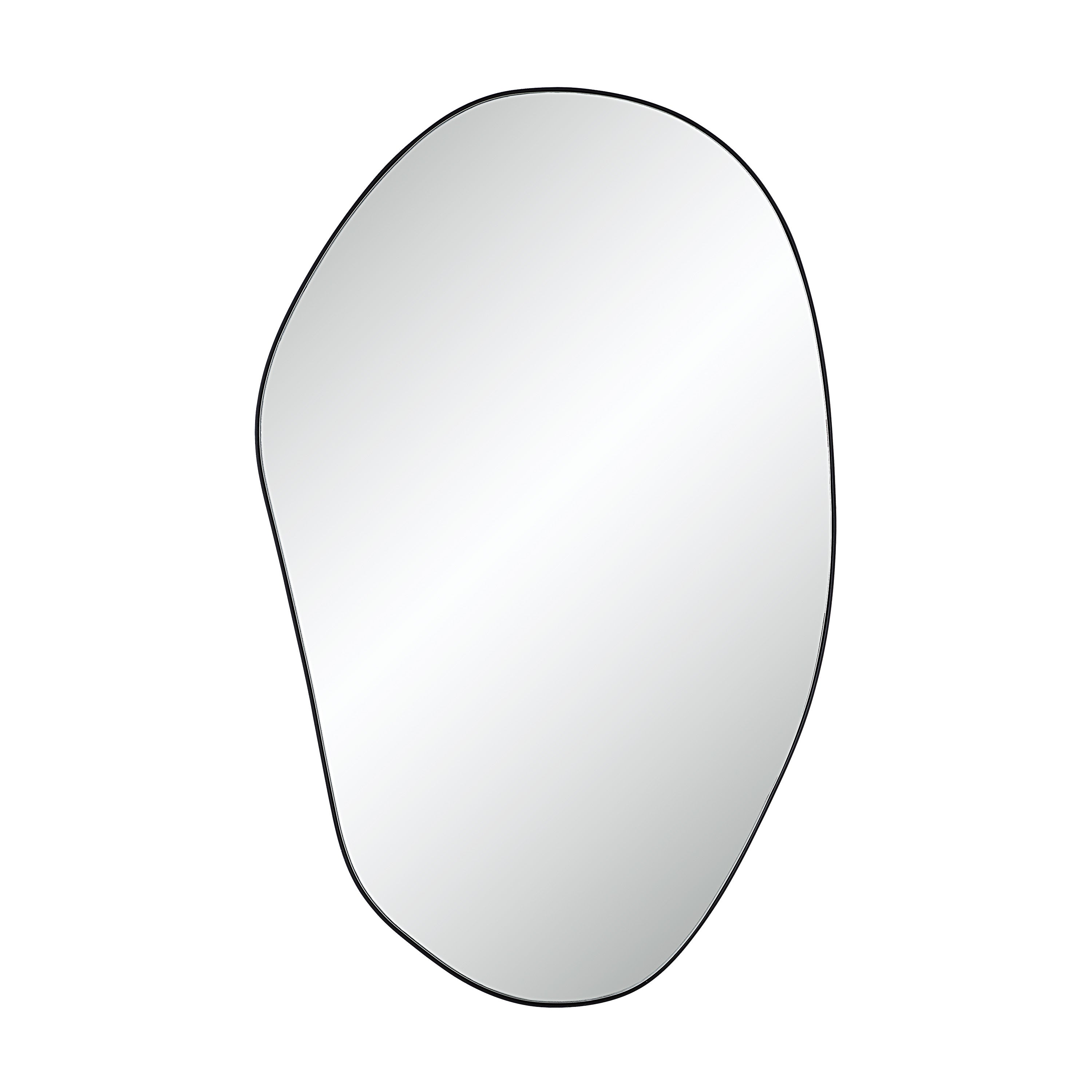 Renwil Gela 36" H x 23" W Wall Mirror - Black