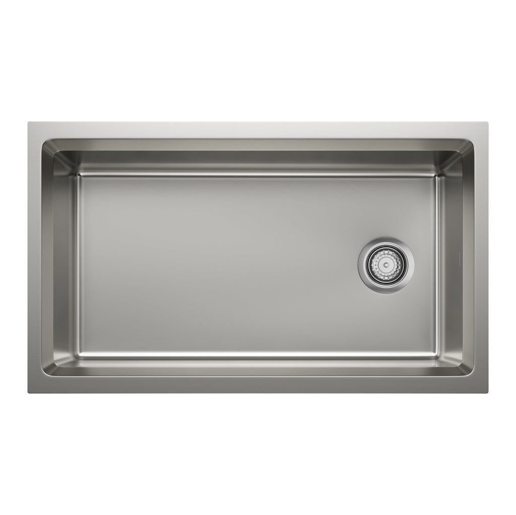 Blanco Inteos 33" Single Bowl Reversible Undermount Stainless Steel Workstation Kitchen Sink