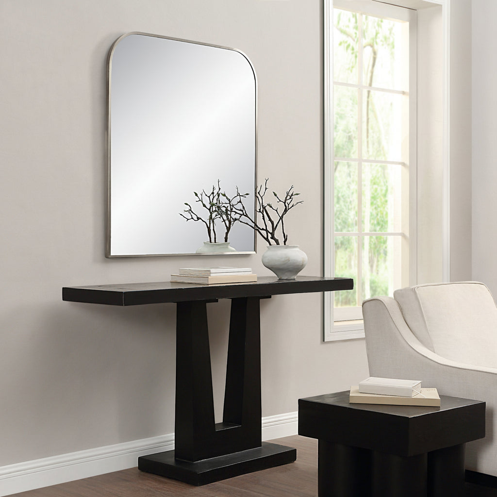 Renwil Salma 40" H x 38" W Wall Mirror - Grey