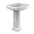 TOTO Guinevere 24 3/8" x 19 7/8" Rectangular Pedestal Bathroom Sink For 8" Center Faucets
