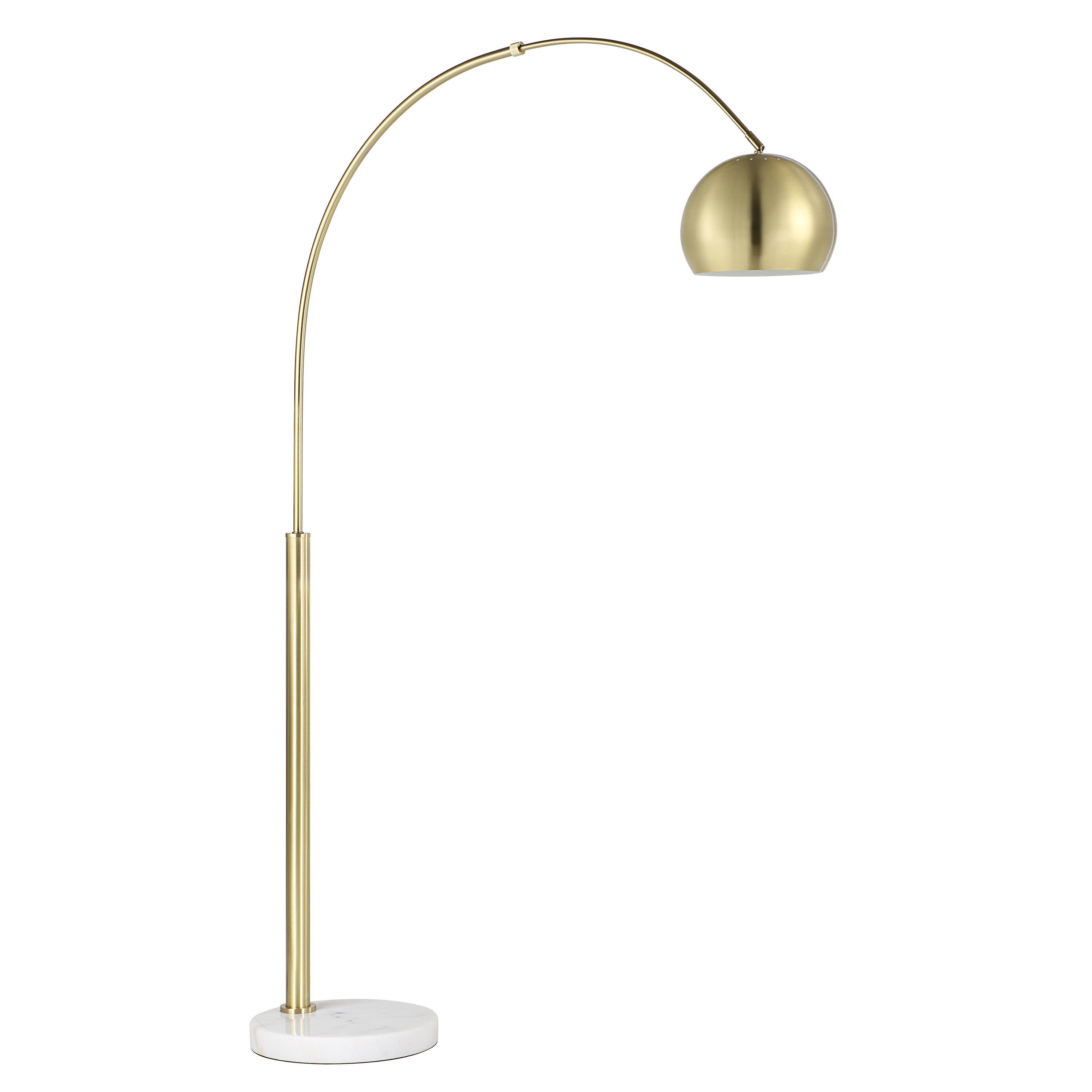 Everren Daleela 77.38" Height Floor Lamp - Brushed Gold