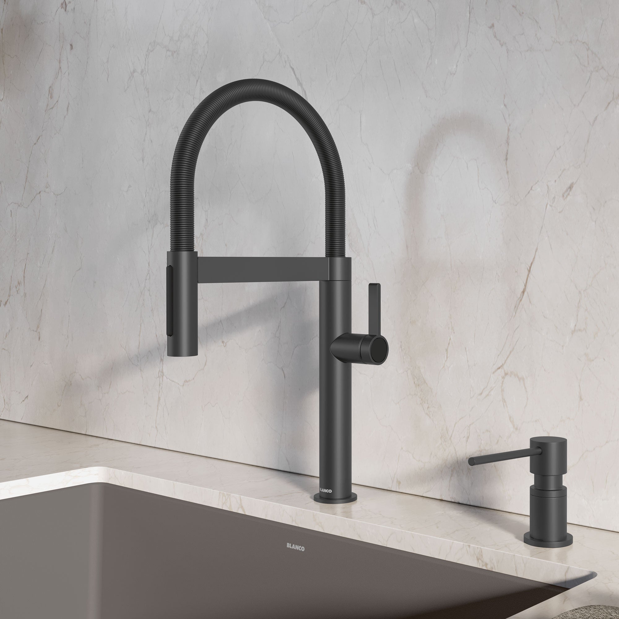 Blanco Culina Mini II Pull-Down Dual-Spray Kitchen Faucet