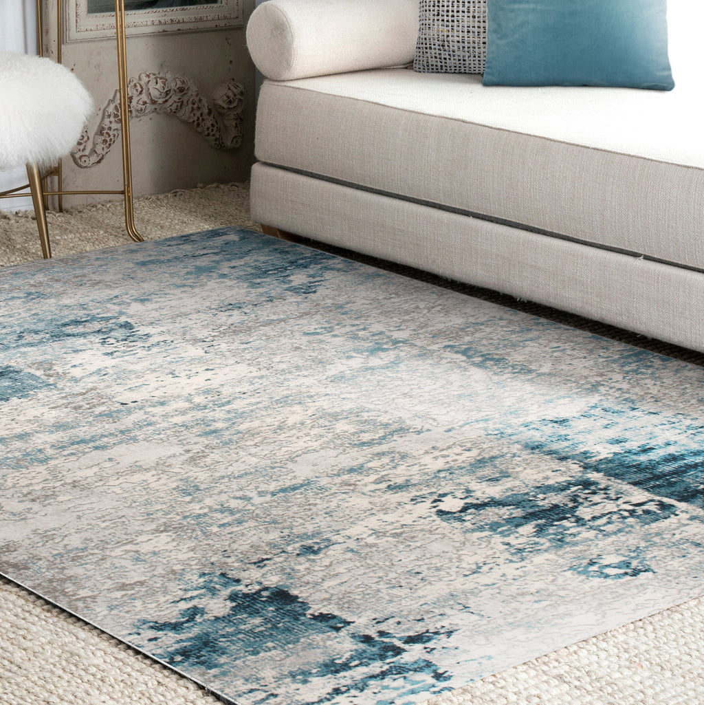 Renwil Ariella 2'6" x 10' Power Loomed Indoor Rug - Blue