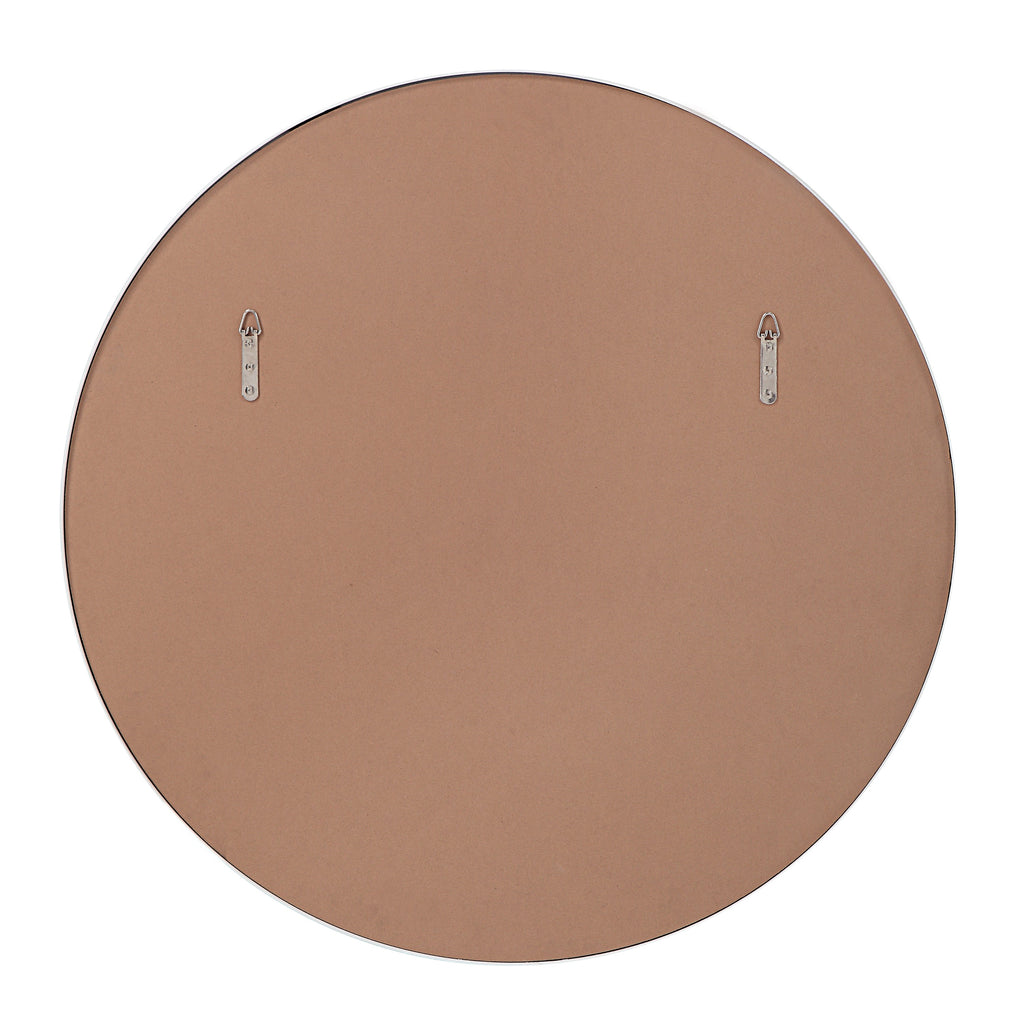 Renwil Porpoise 36" Tall Round Mirror - Matte White