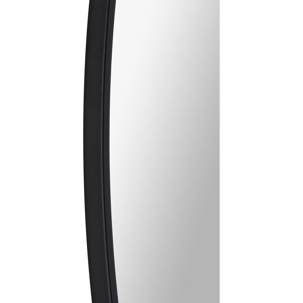 Renwil Sami 48" Tall Round Wall Mirror - Black