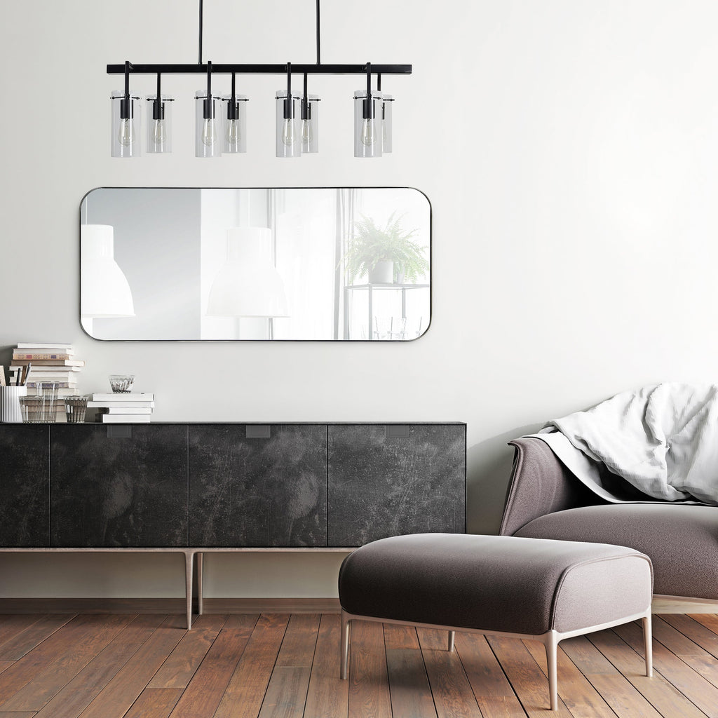 Renwil Delphinus 46" Tall Rectangle Wall Mirror - Grey