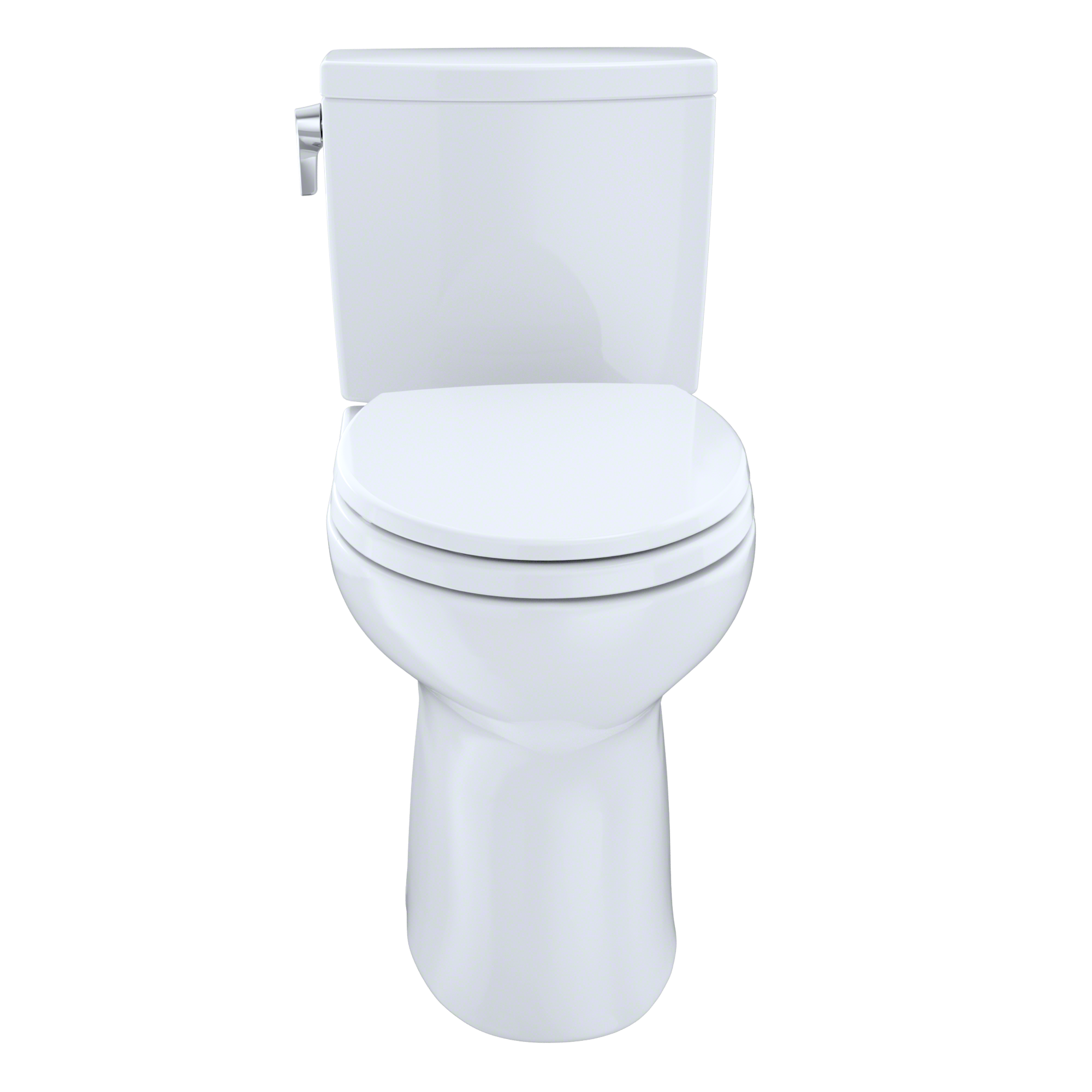 TOTO Drake II 1G Two Piece Elongated 1.0 GPF Universal Height Toilet with Cefiontect and Right Hand Trip Lever