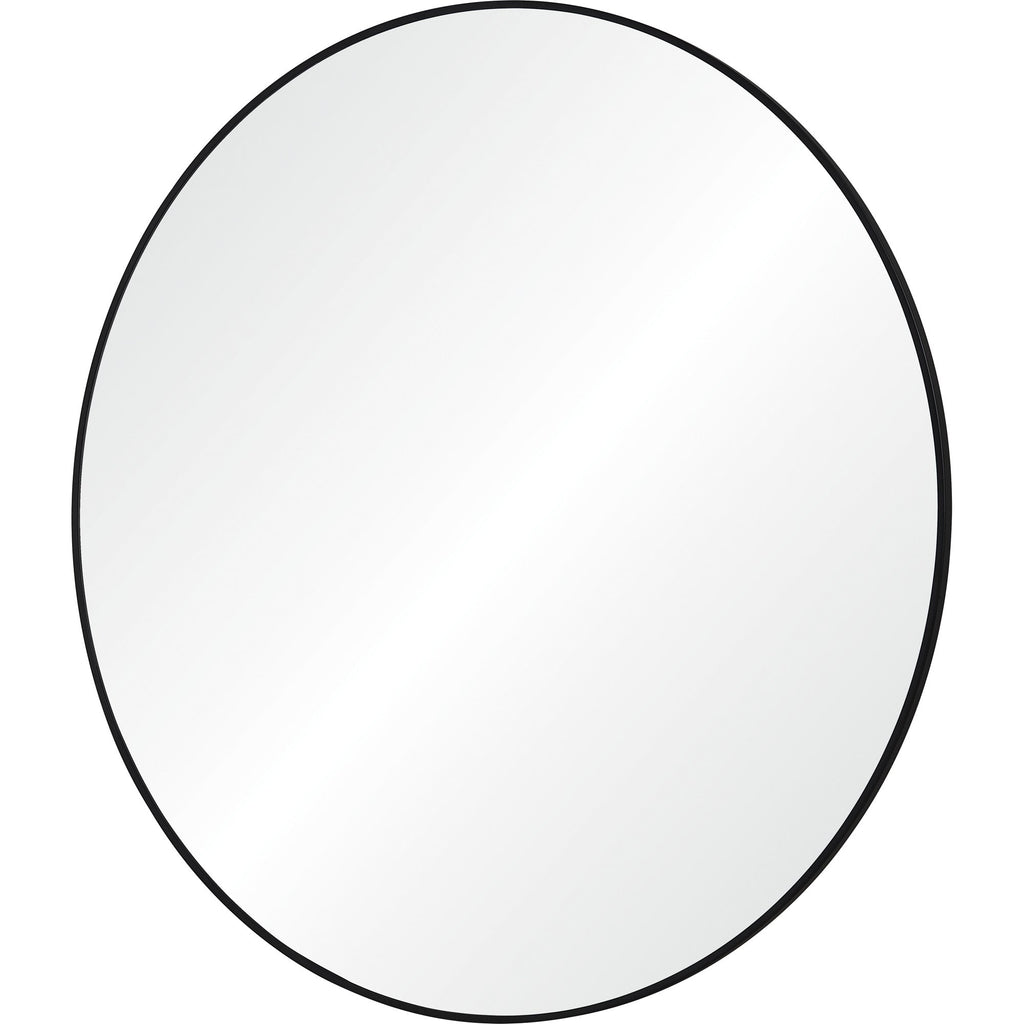 Renwil Sami 48" Tall Round Wall Mirror - Black
