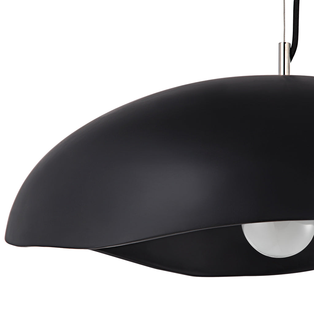 Renwil Filomena 22" Wide 1-Light Chandelier - Matte Black