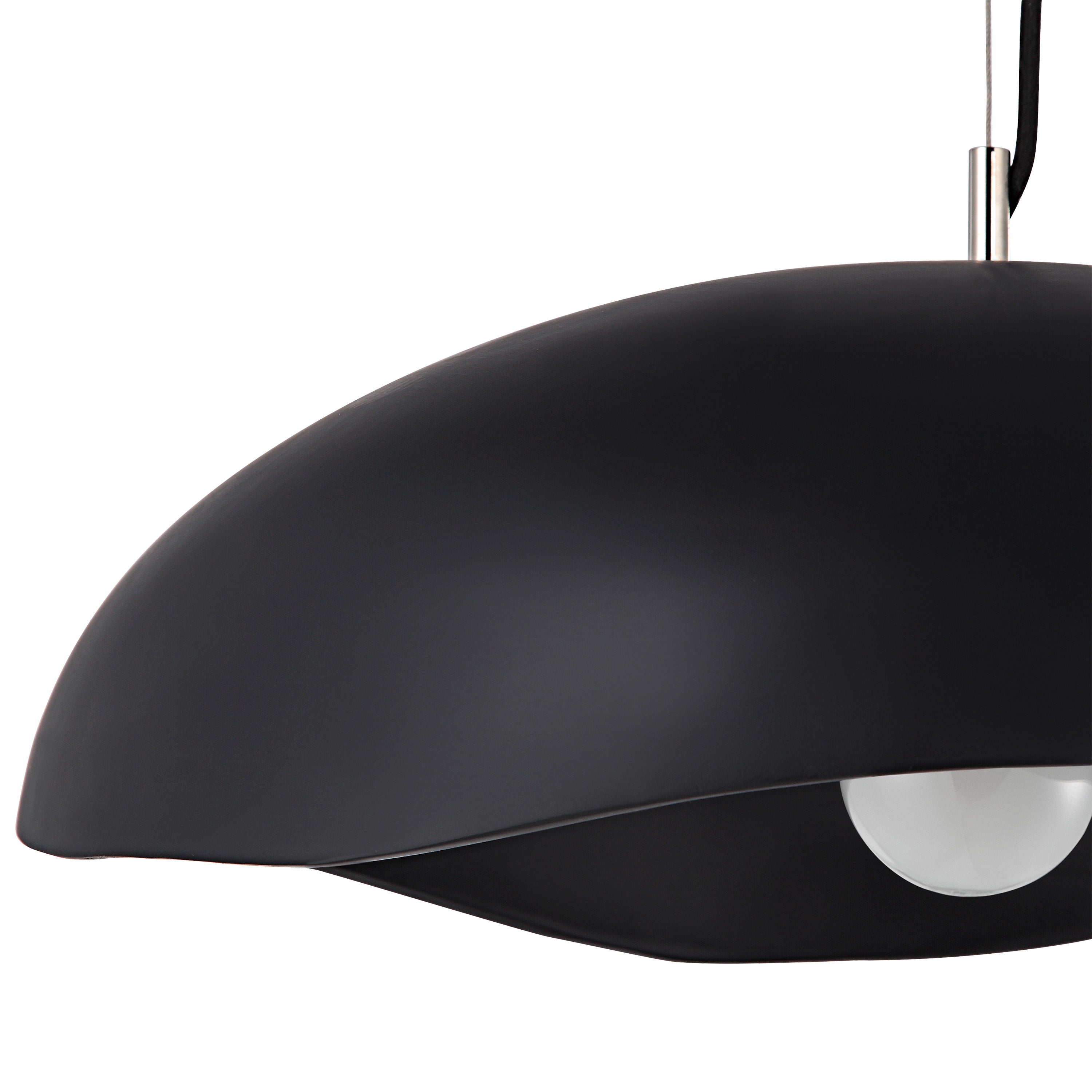 Renwil Filomena 22" Wide 1-Light Chandelier - Matte Black