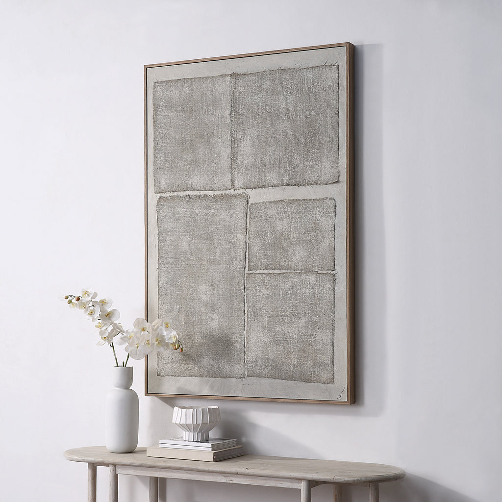 Renwil Picardy 60.3" Wide Wall Art with Wood Frame - Oak