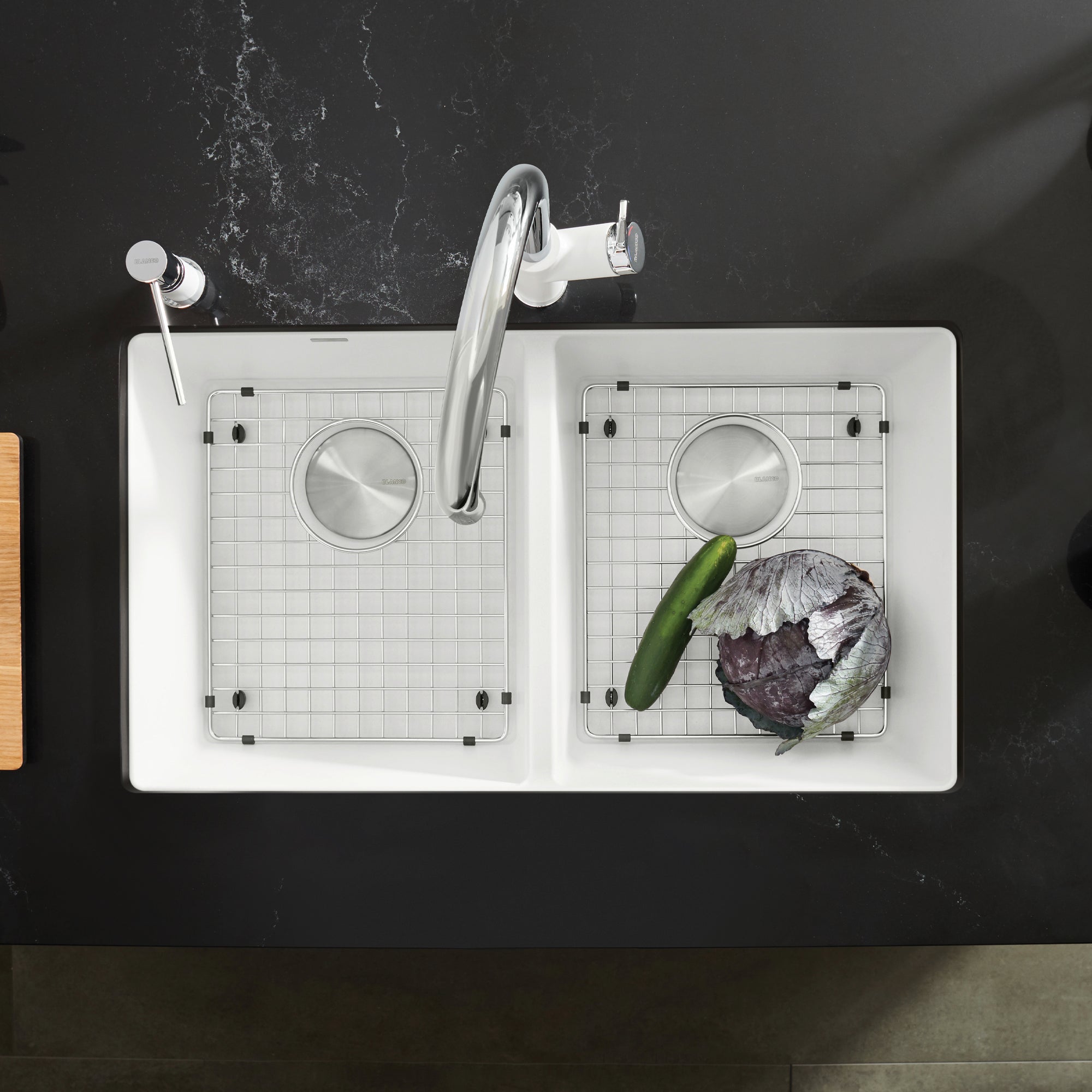 Blanco Precis Silgranit 29" 50/50 Double Bowl Undermount Kitchen Sink