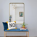 Renwil Barton 42" Tall Rectangle Wall Mirror - Yellow