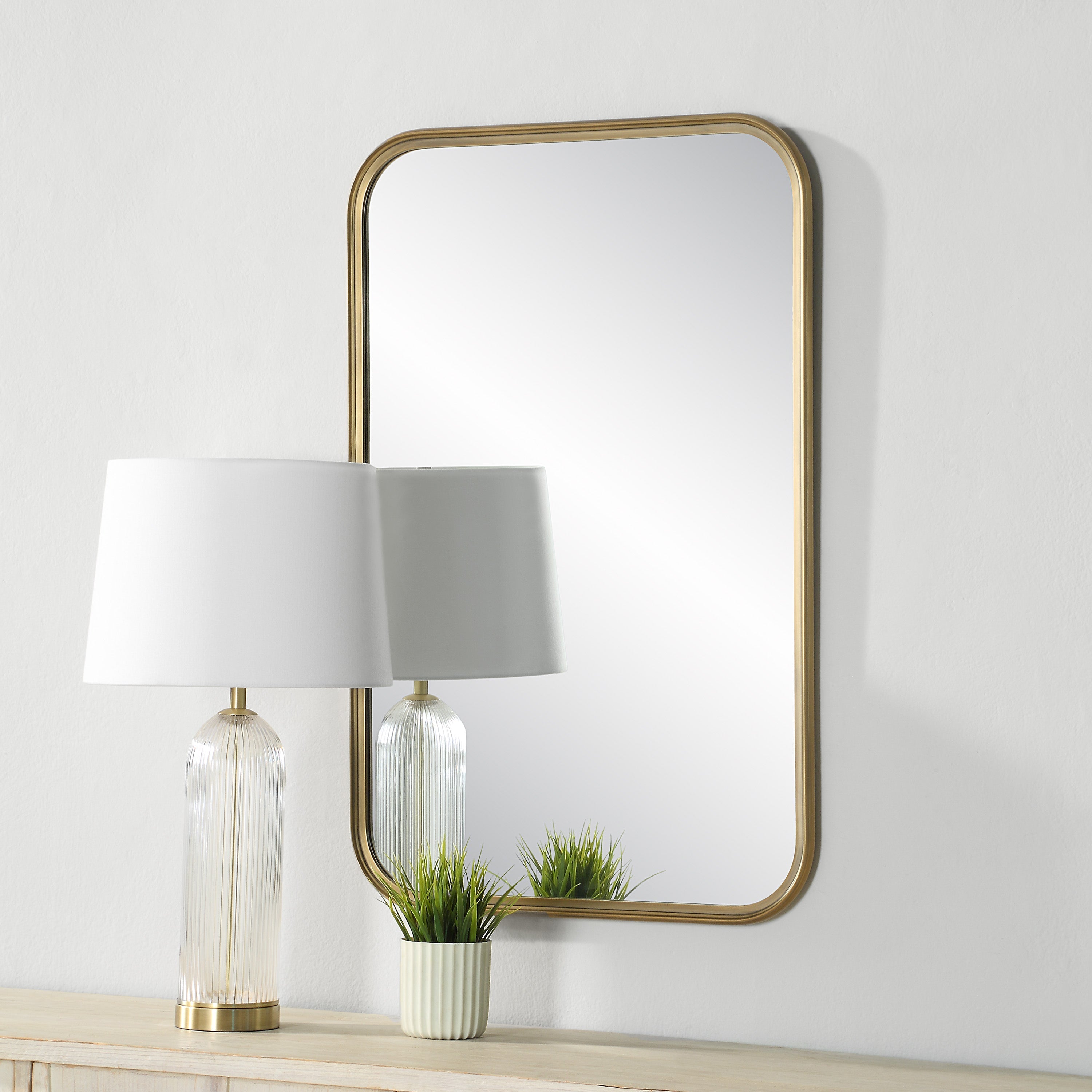 Renwil Jyn 36" Tall Rectangle Wall Mirror - Yellow