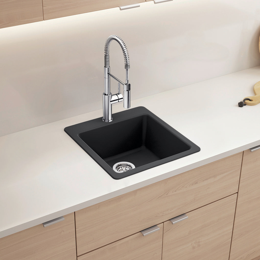 Blanco Liven Silgranit 21" Single Bowl Dual Mount Kitchen Sink