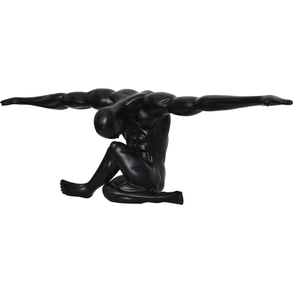 Renwil Mortal Indoor Aluminum Statue - Matte Black