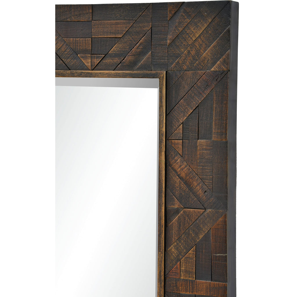 Renwil Madden 42" Tall Rectangle Wall Mirror - Brown