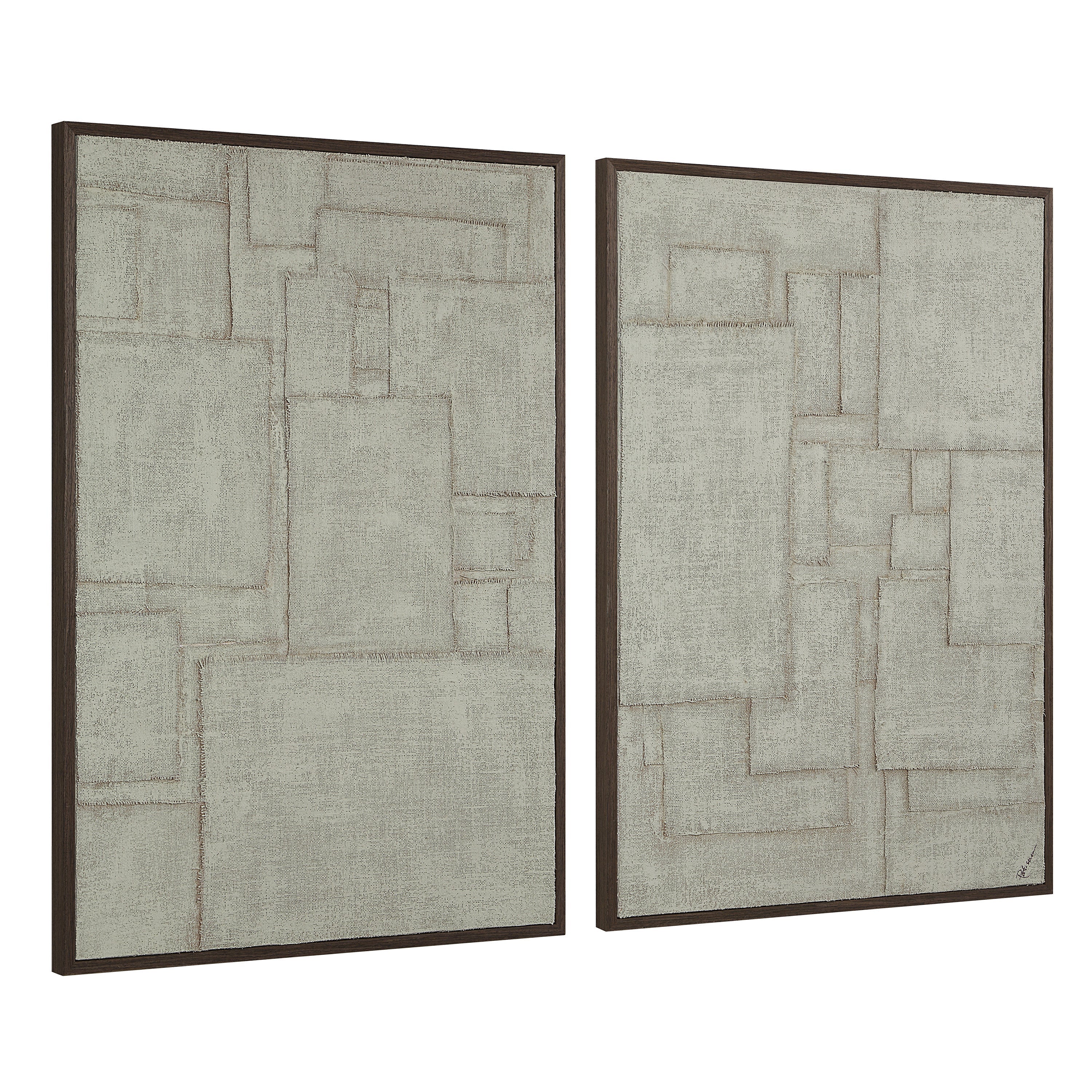 Renwil Caramelo 32" Wide Wall Art - Sand Beige