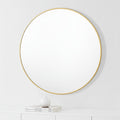 Renwil Alegre 30" Tall Round Wall Mirror - Yellow