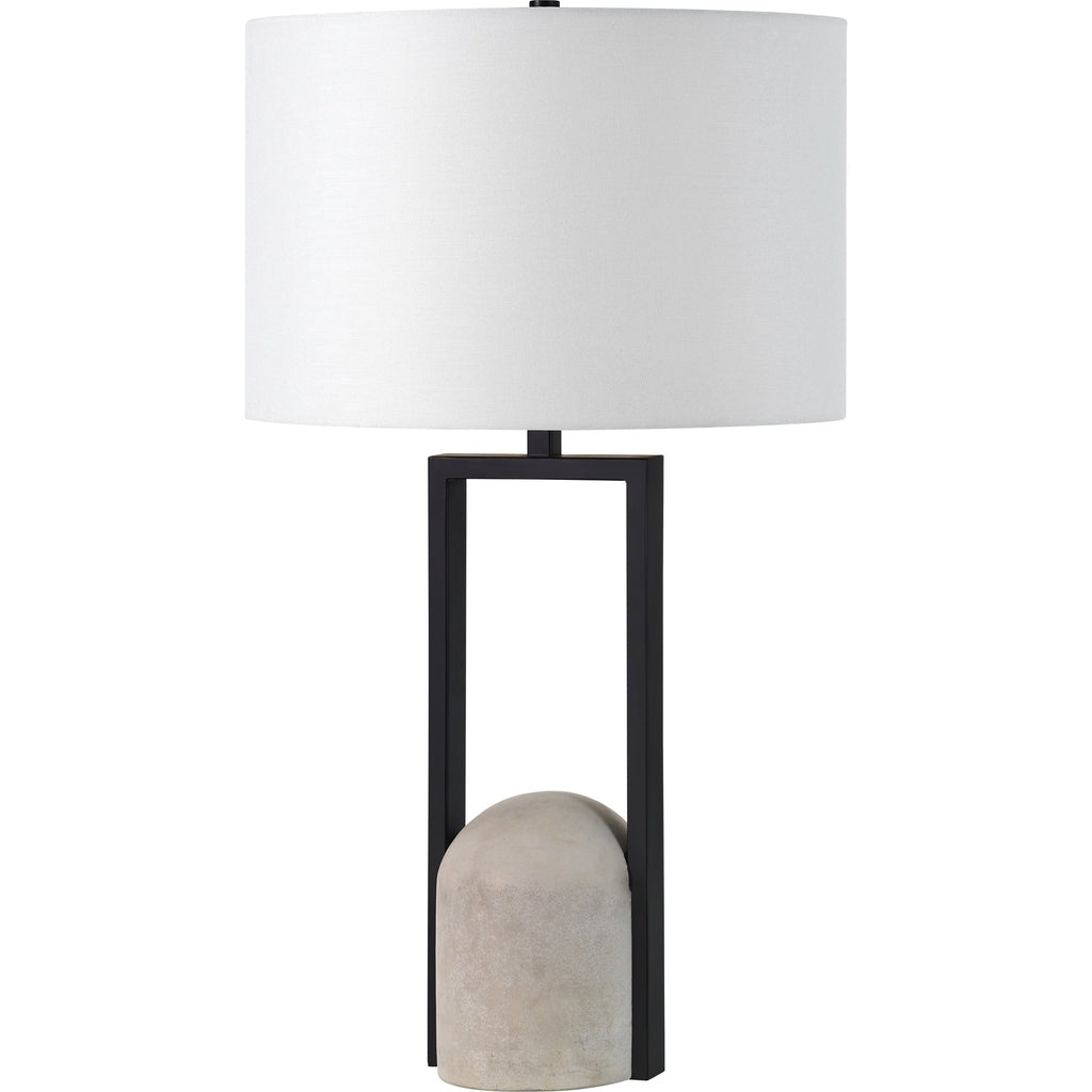 Everren Florah 27.75" Length Table Lamp -  Matte Black