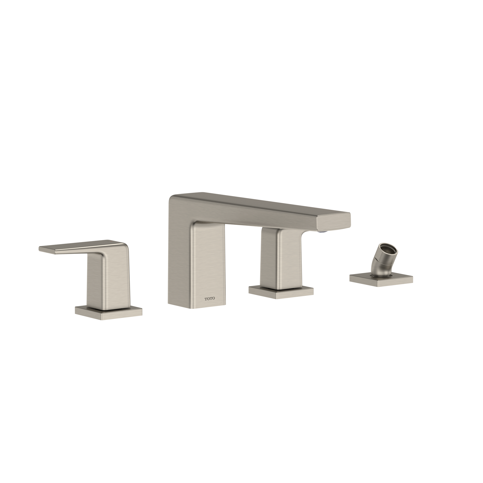 TOTO GB Two Handle Deck Mount Roman Tub Filler Trim with Handshower Outlet (Handshower Not Included)