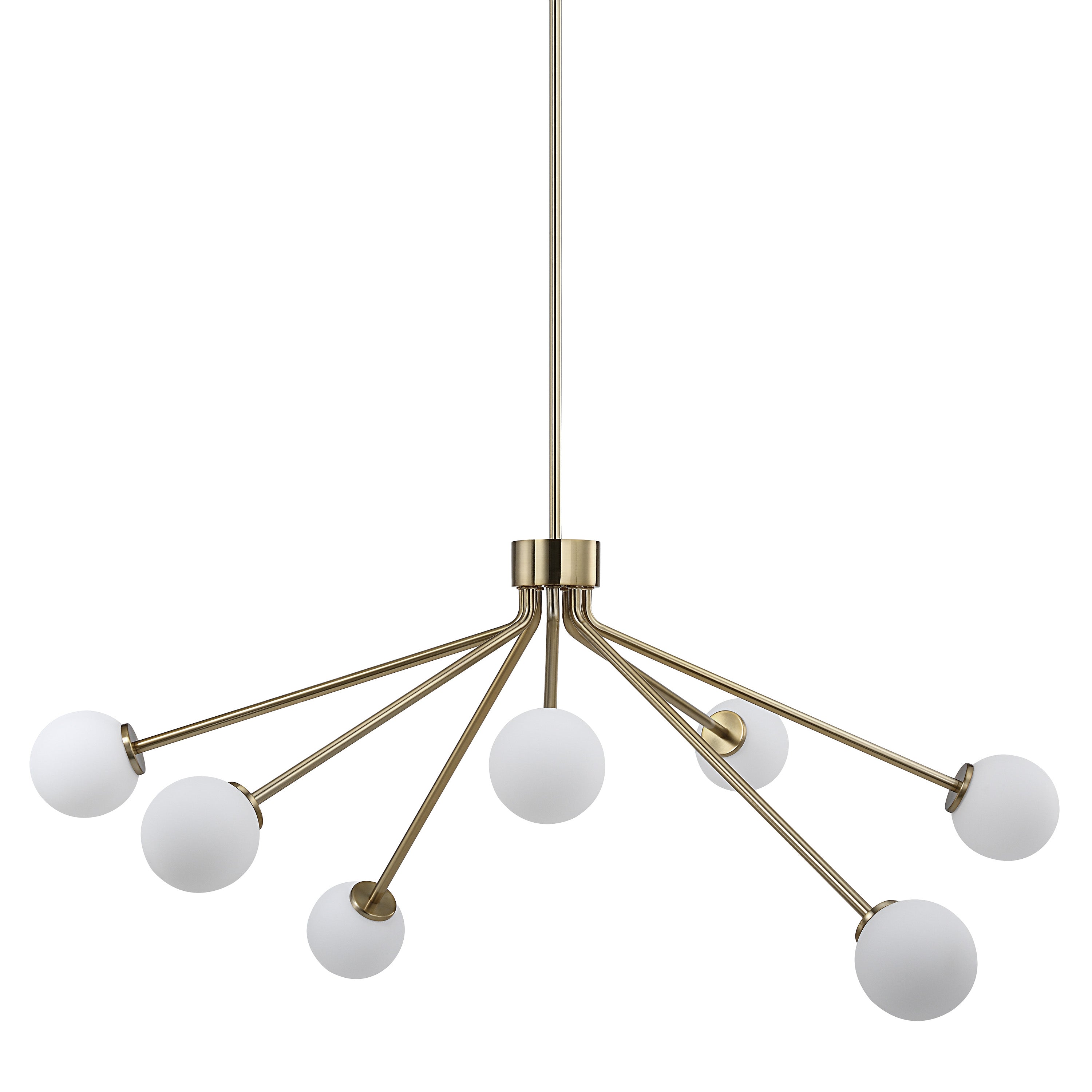 Renwil Mundo 46" Wide 7-Light Chandelier - Champagne