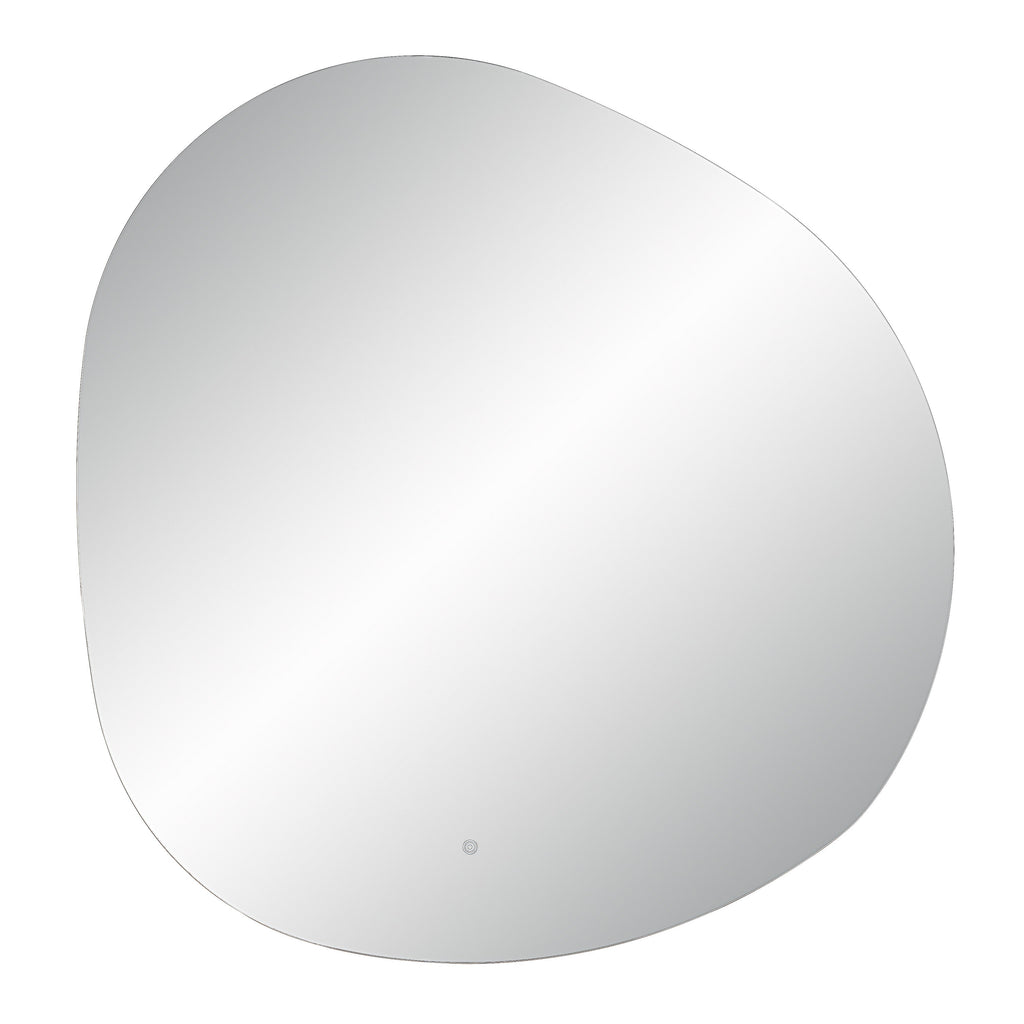 Renwil Terni 45" Tall Irregular Led Mirror - Clear