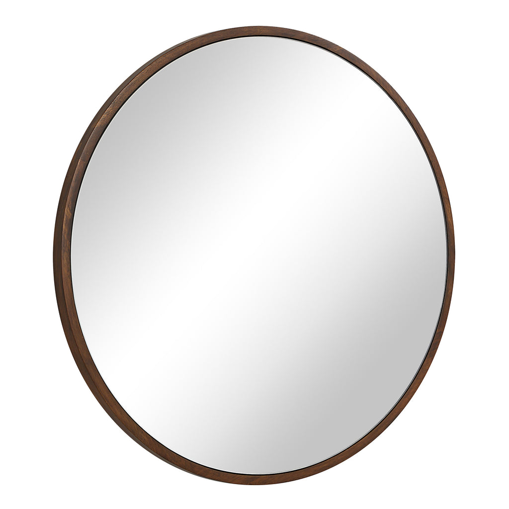 Renwil Modi 30" H x 30" W Wall Mirror - Brown