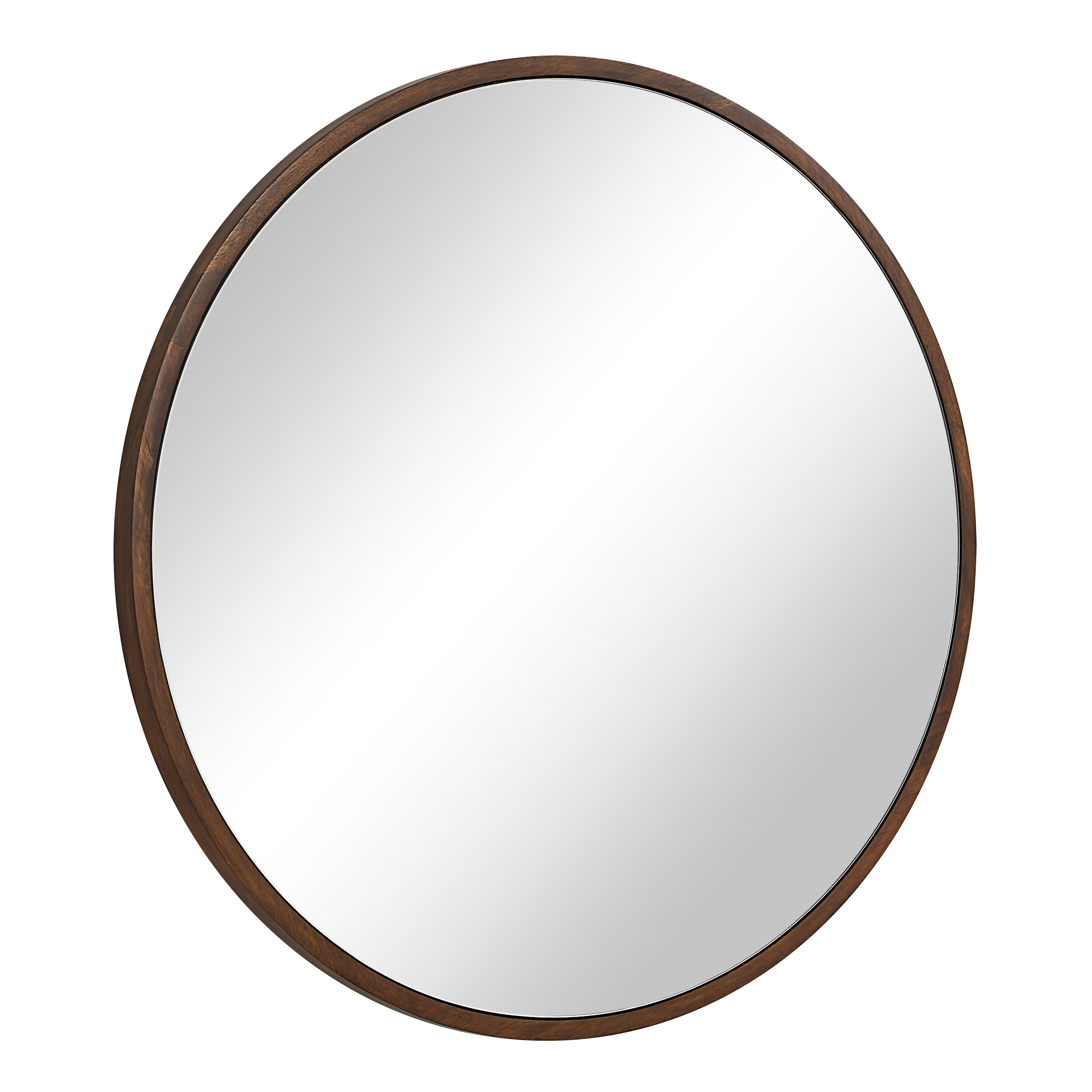 Renwil Modi 30" H x 30" W Wall Mirror - Brown