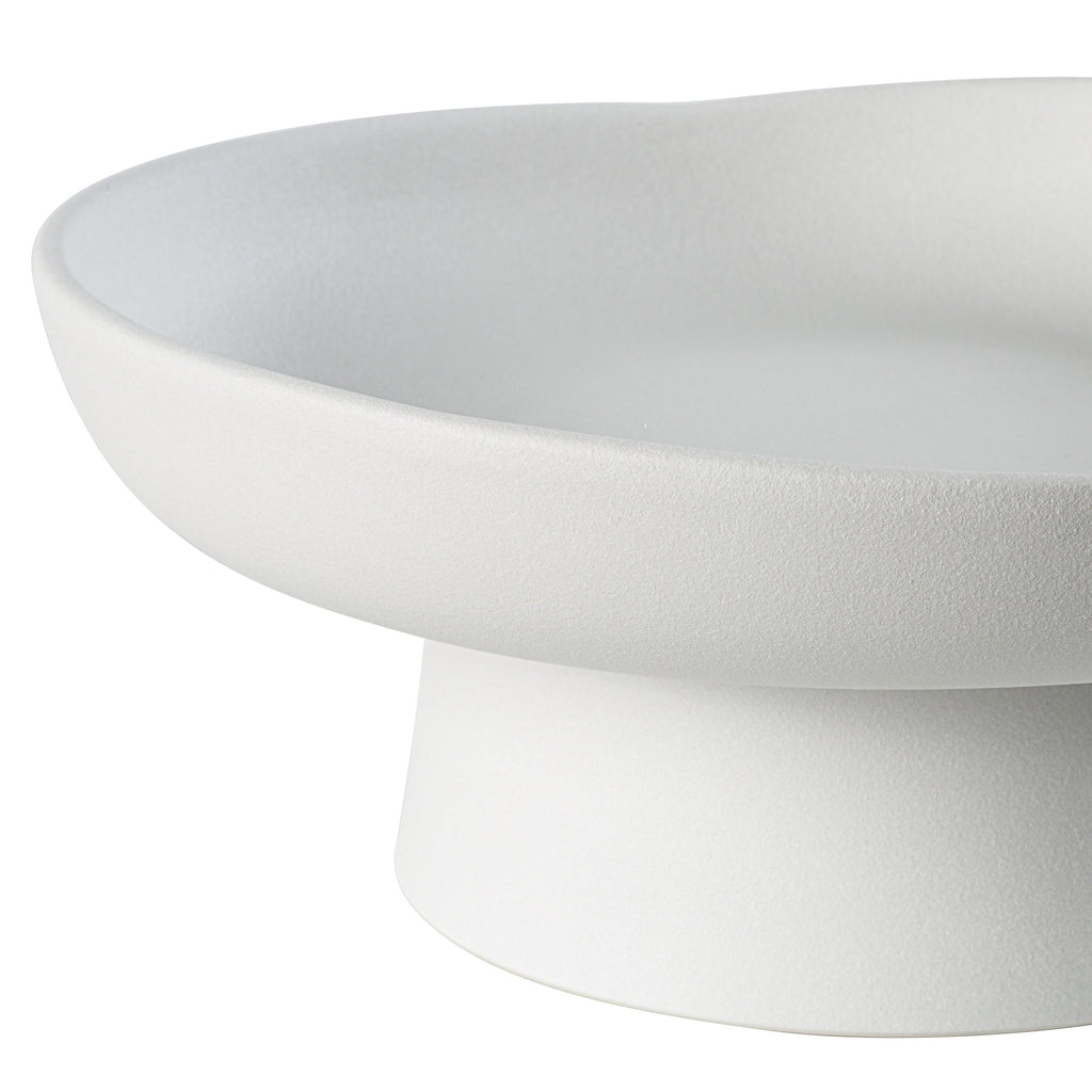 Renwil Malabo Indoor Porcelain Ceramic Bowl - Matte Off-White