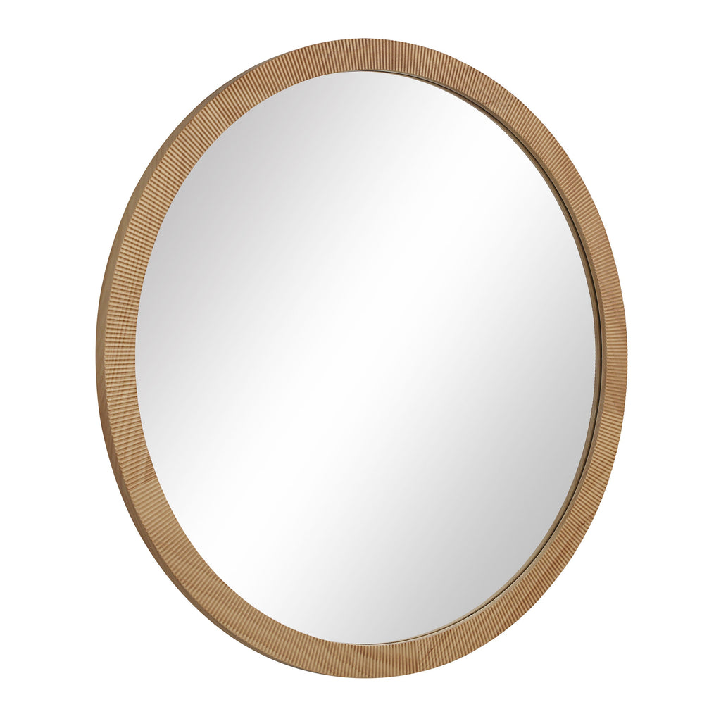Renwil Noto 40" H x 40" W Wall Mirror - Brown