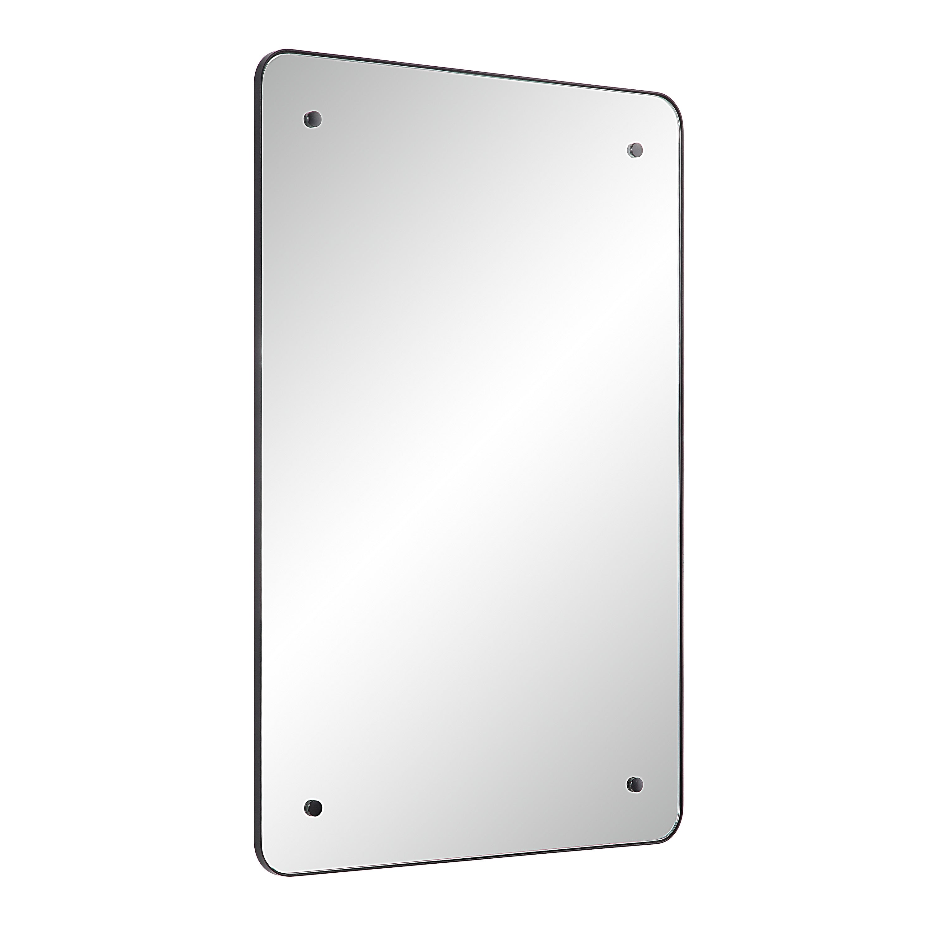 Renwil Aine 36" Tall Rectangular Mirror - Matte Black