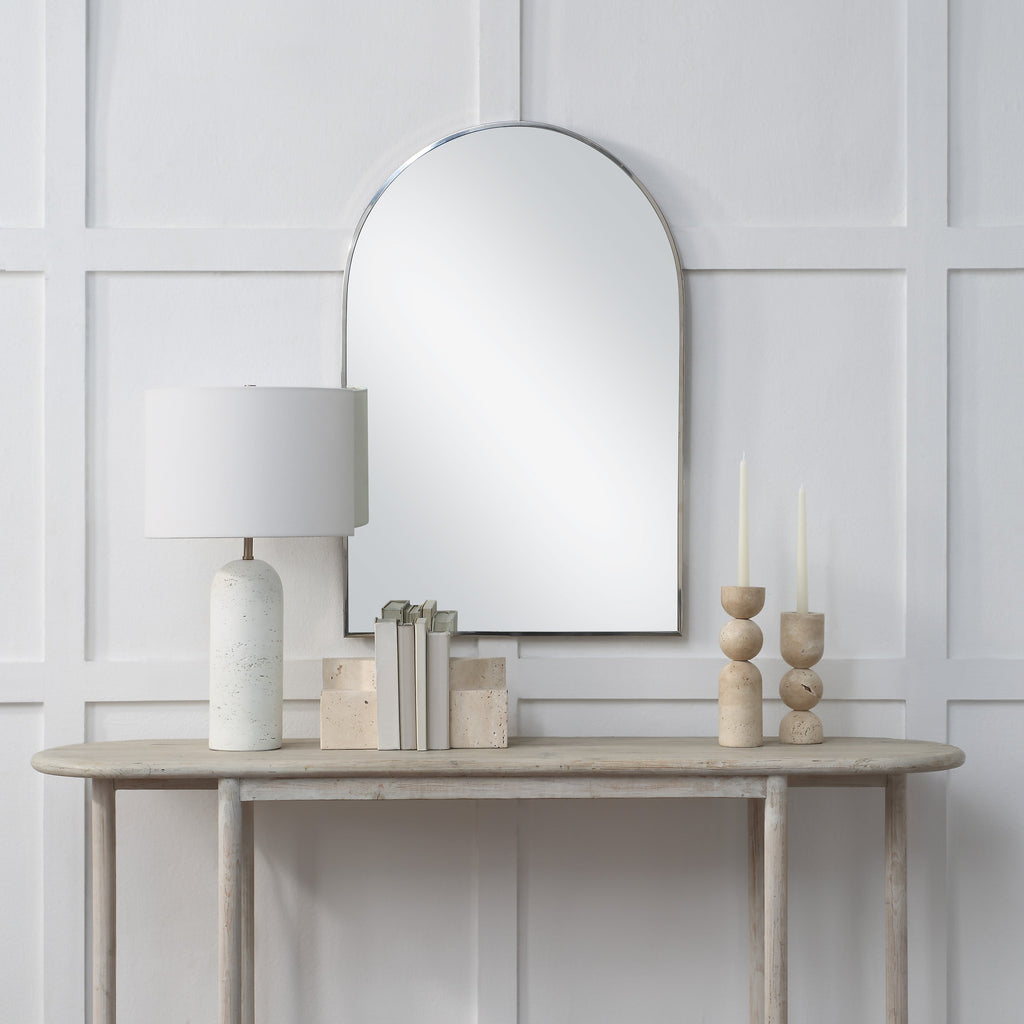 Renwil Plaka 36" H x 24" W Wall Mirror - Grey