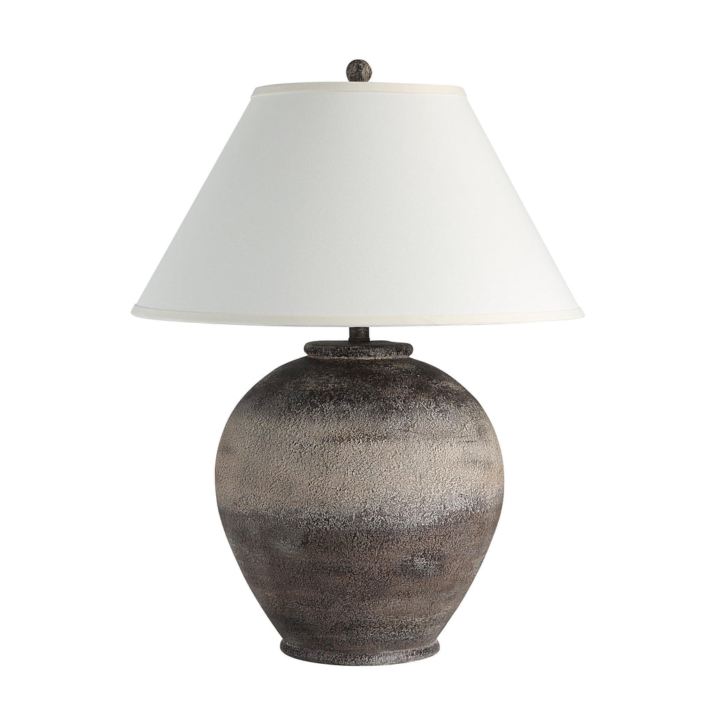 Everren Bronce 29" Height Table Lamp - Dark Brown & Beige