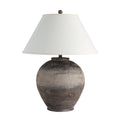 Everren Bronce 29" Height Table Lamp - Dark Brown & Beige