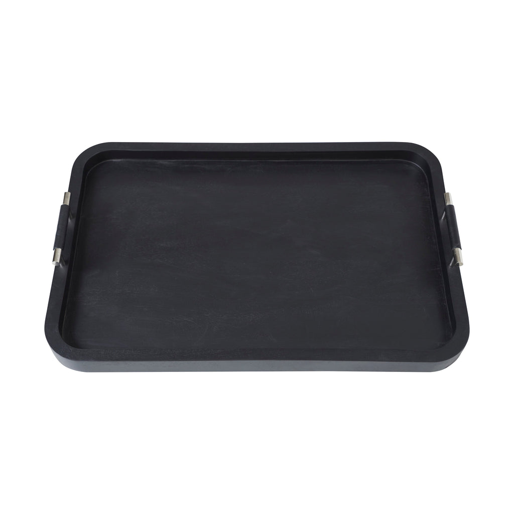 Renwil Hudson Indoor Mango Wood Tray - Black