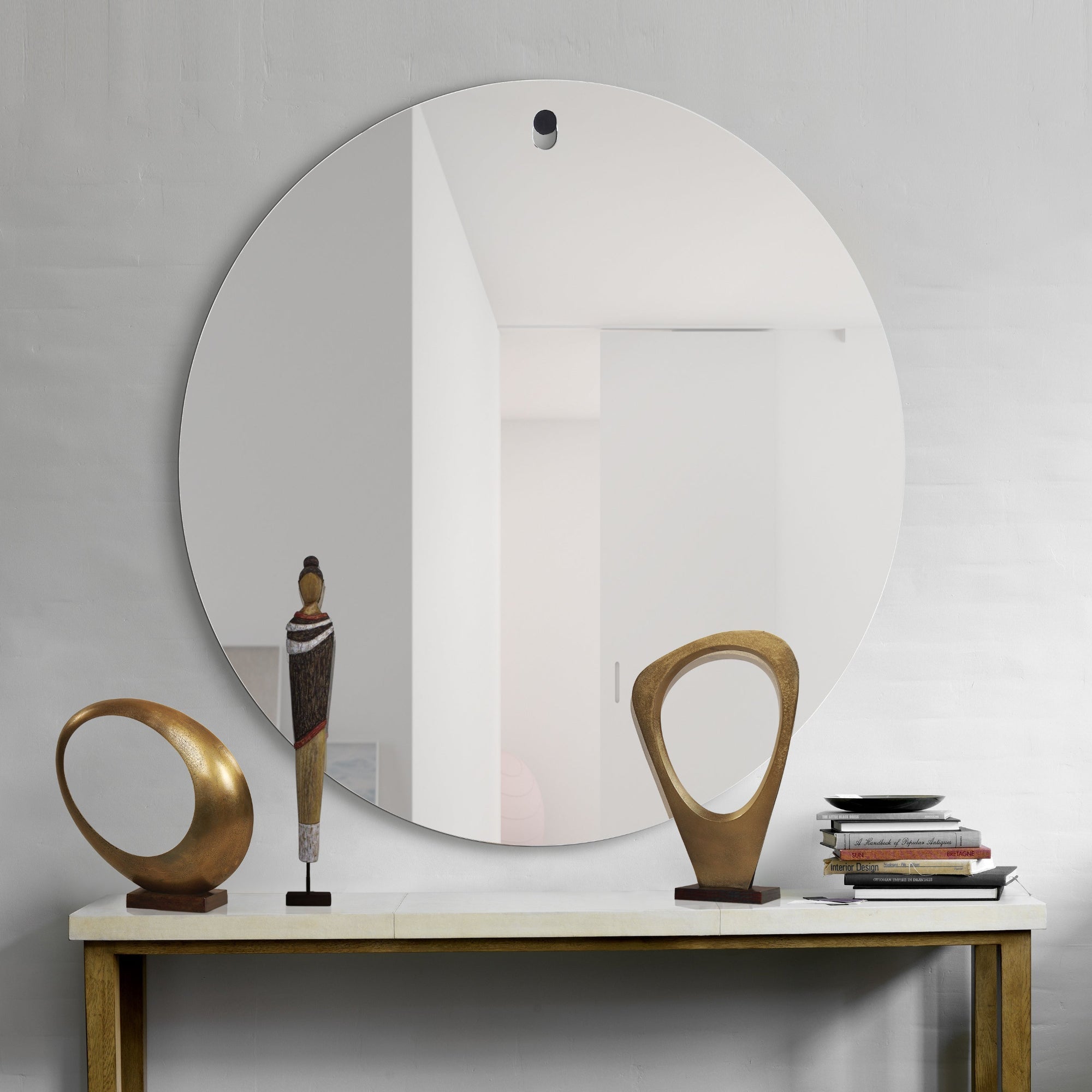 Renwil Brody 48" Tall Round Wall Mirror