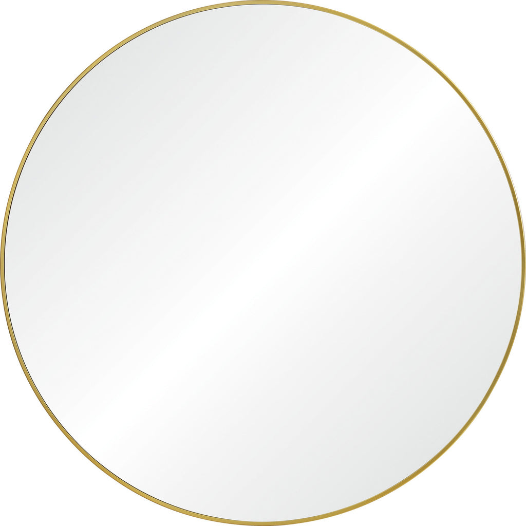 Renwil Fragoso 48" Tall Round Wall Mirror - Yellow