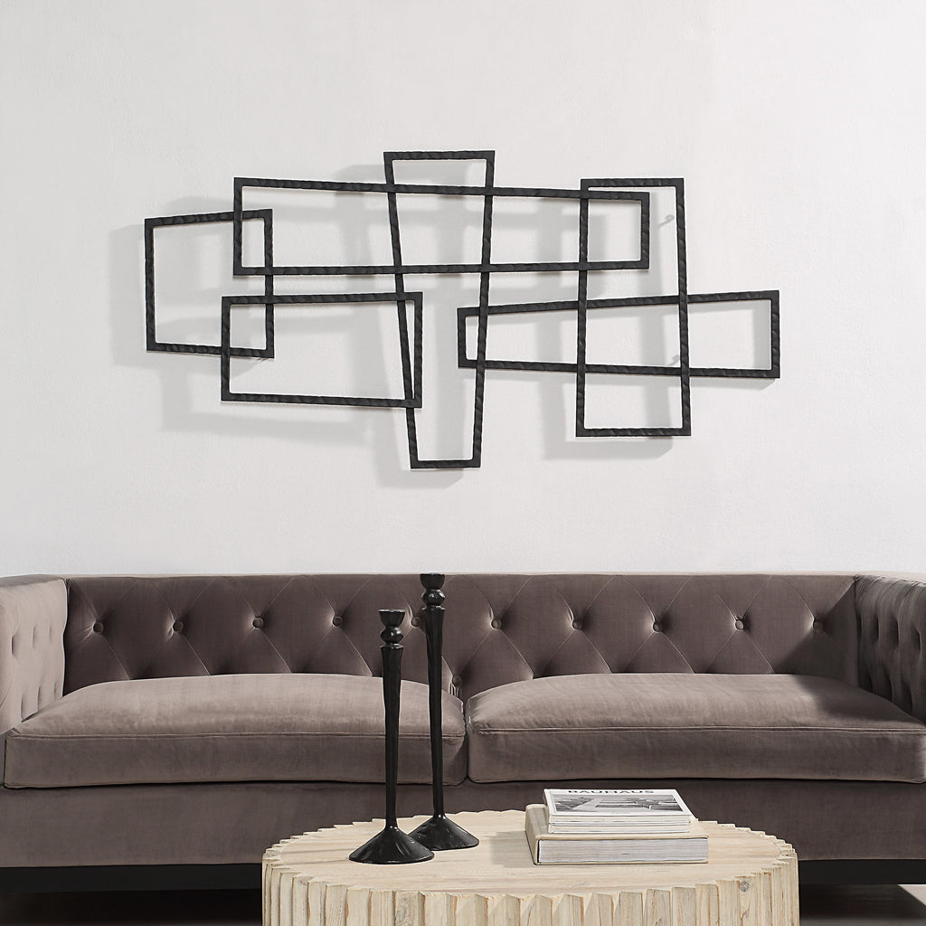Renwil Bodkin 60" Wide Wall Decor - Black