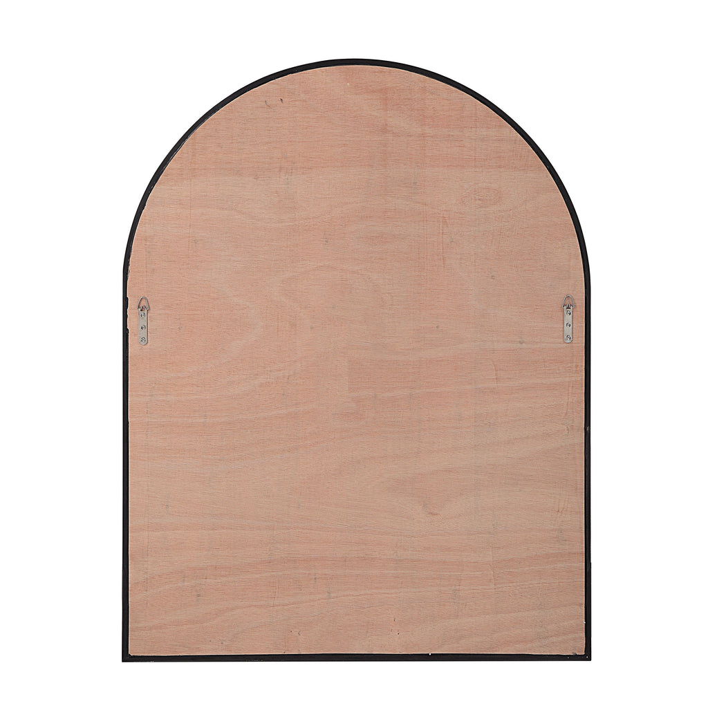 Renwil Cove 46" Tall Arch Rectangular Mirror - Matte Black