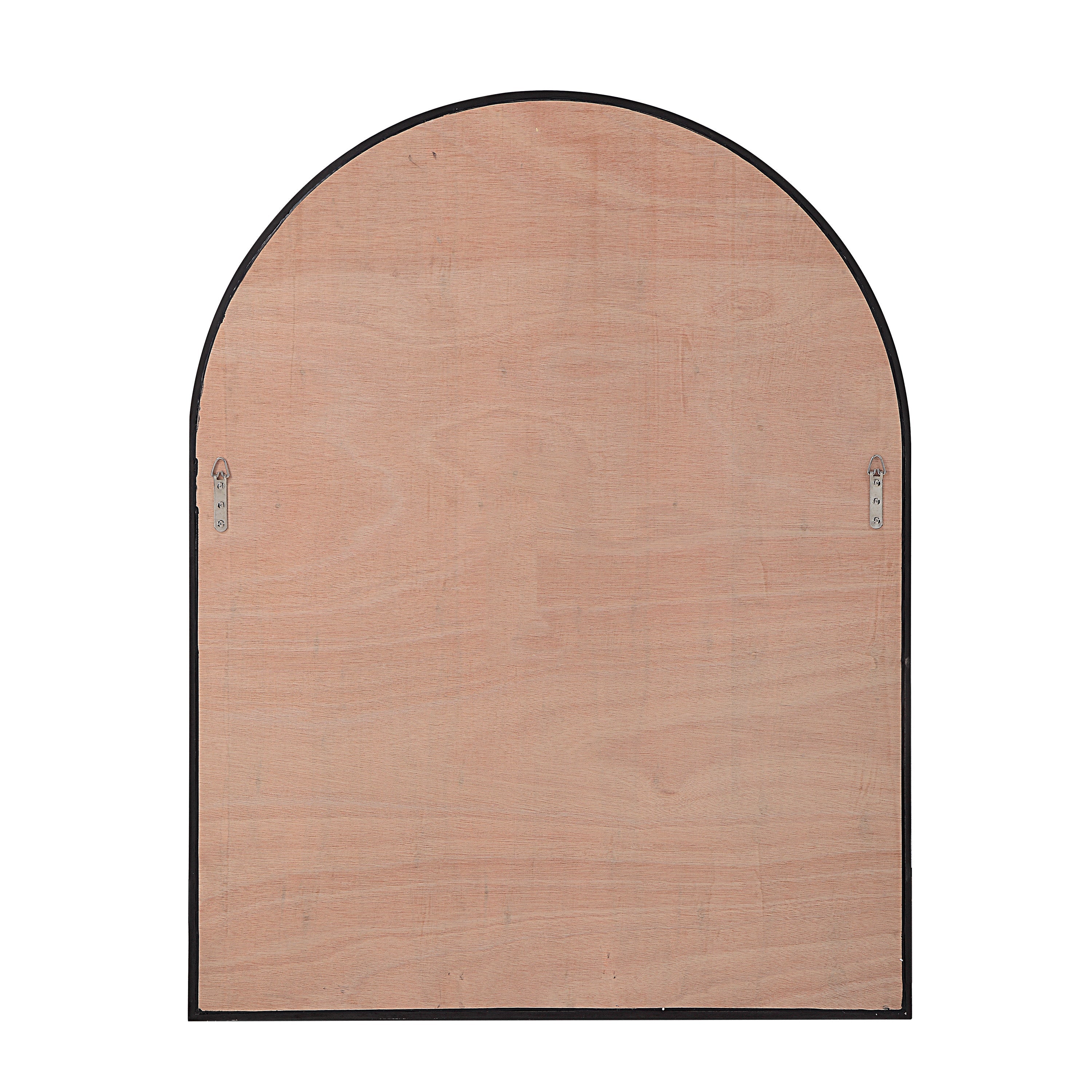 Renwil Cove 46" Tall Arch Rectangular Mirror - Matte Black