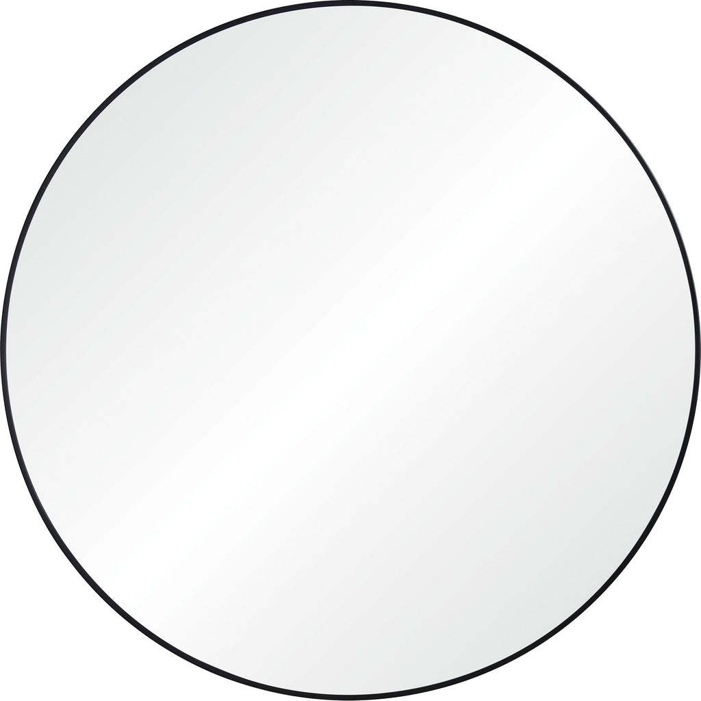 Renwil Sami 48" Tall Round Wall Mirror - Black