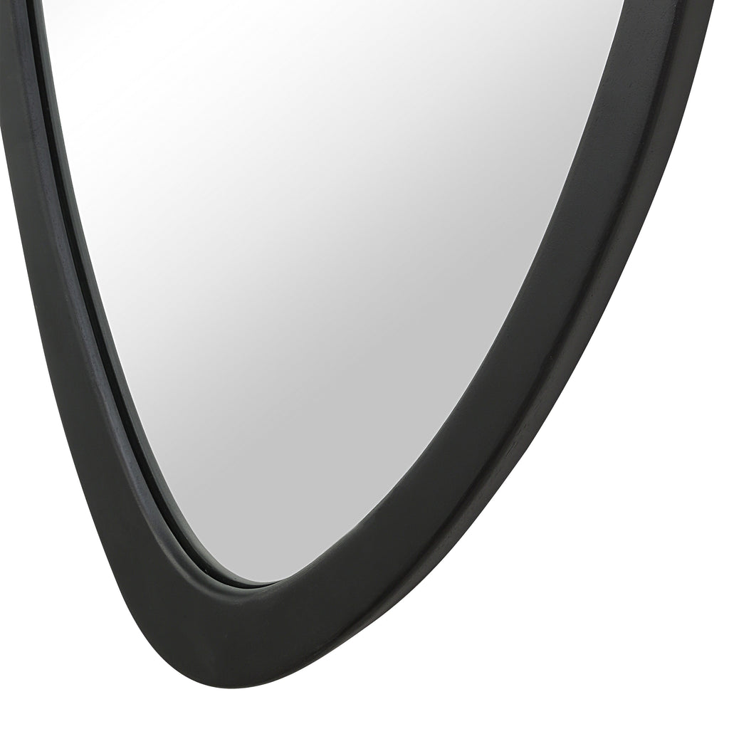 Renwil Trani 40" H x 19.75" W Wall Mirror - Black