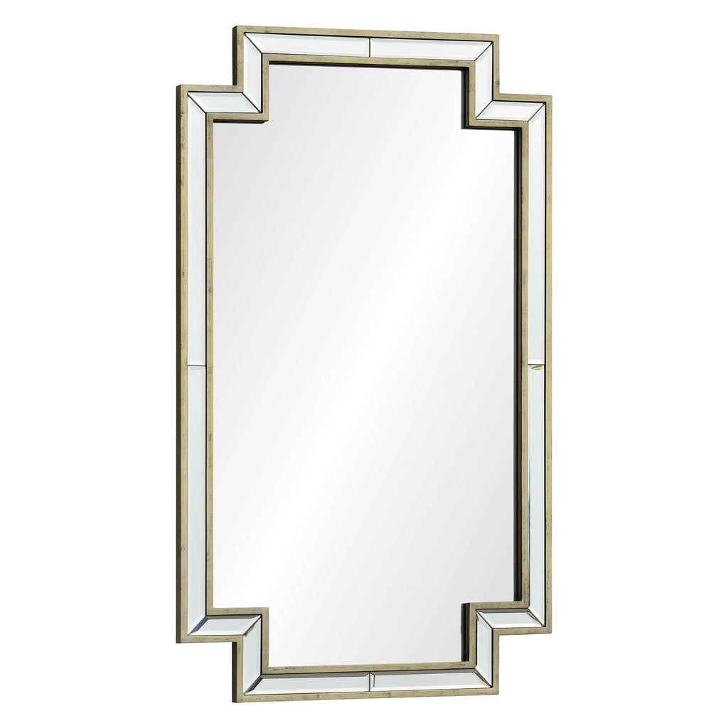 Renwil Raton 40" Tall Rectangle Wall Mirror - Grey