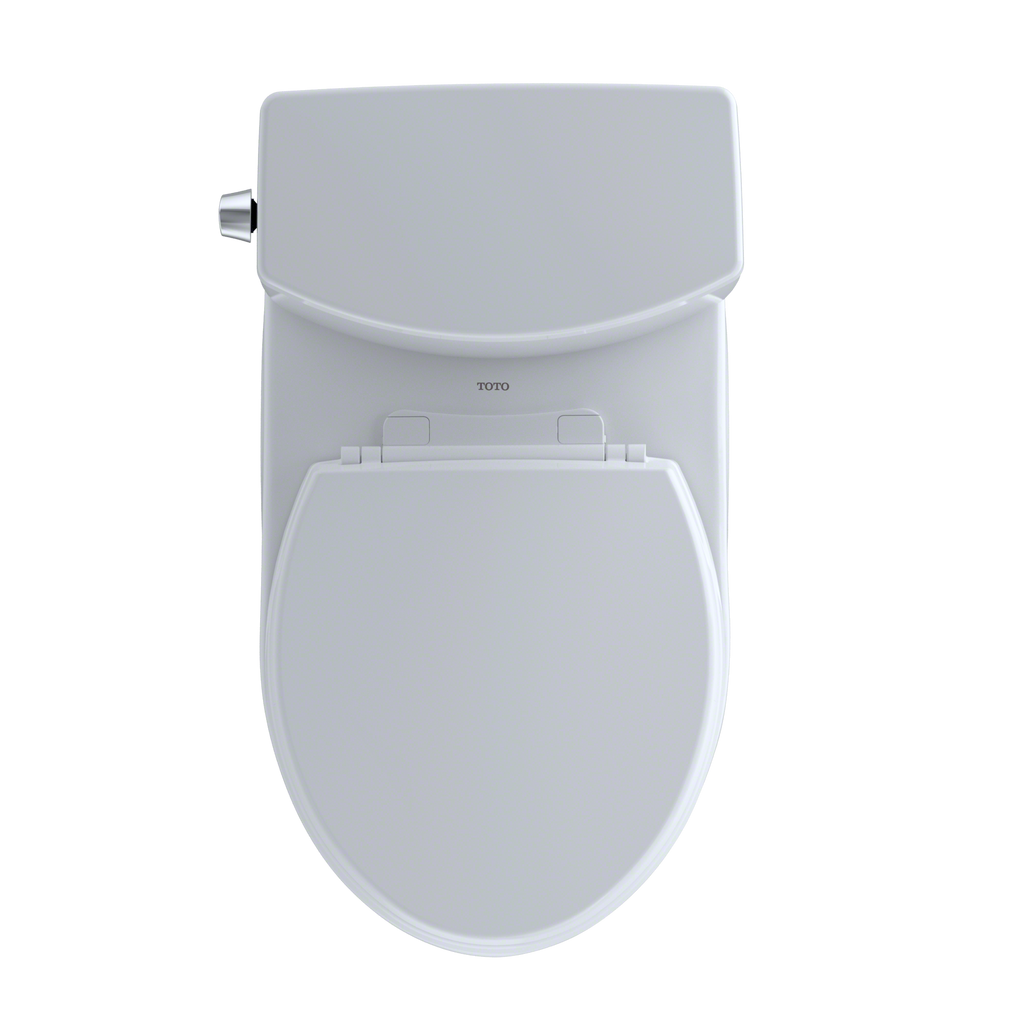 TOTO Drake II 1G Two Piece Round 1.0 GPF Universal Height Toilet with Cefiontect and Right Hand Trip Lever