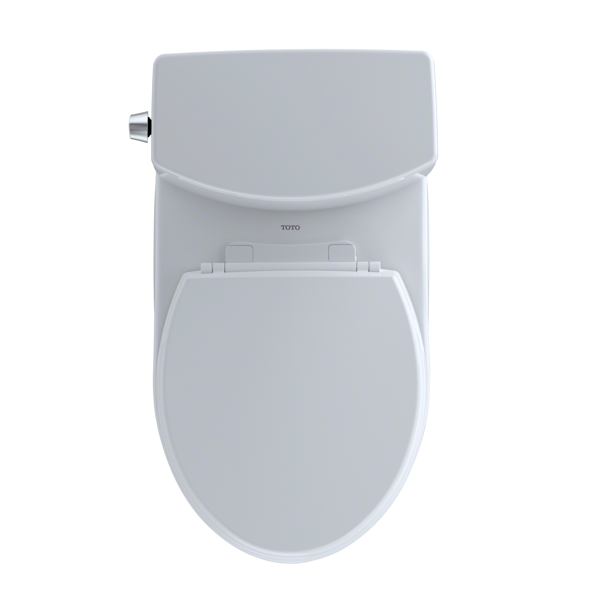 TOTO Drake II 1G Two Piece Round 1.0 GPF Universal Height Toilet with Cefiontect and Right Hand Trip Lever