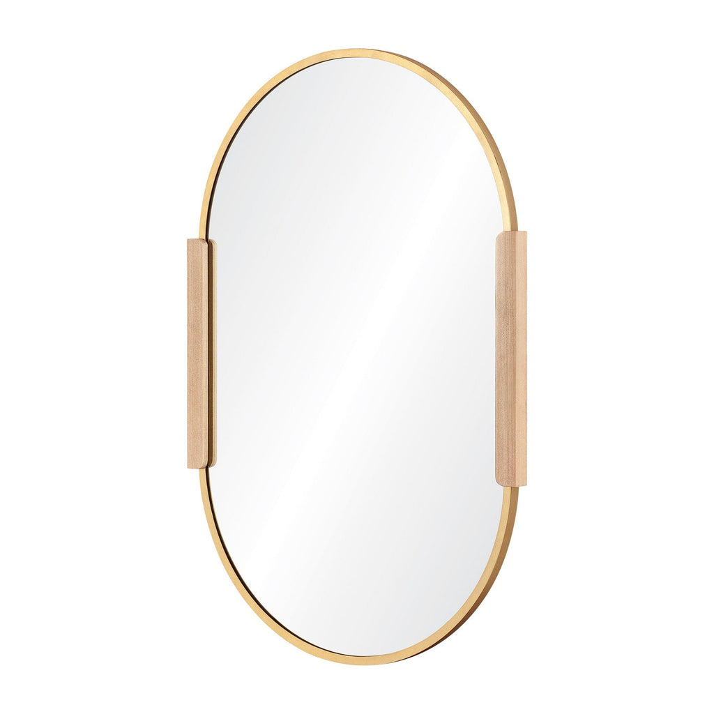 Renwil Kerianne 41" Tall Oval Wall Mirror - Yellow